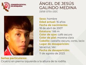 ¡DESAPARECE ÁNGEL DE JESUS!