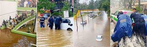 ¡PA’AGUACERAZO! -Más de 21 colonias afectadas en Xalapa  * En menos de dos horas de lluvia colapsó la ciudad