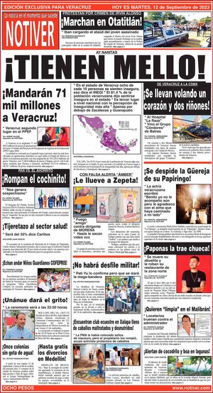 LA PORTADA - MARTES, 12 DE SEPTIEMBRE 2023