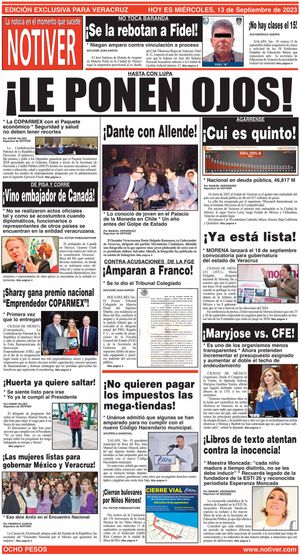 LA PORTADA - MIÉRCOLES, 13 DE SEPTIEMBRE 2022