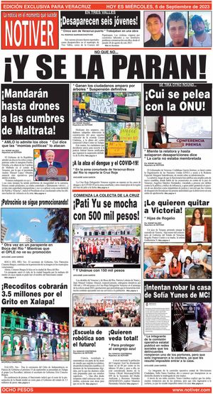 LA PORTADA - MIÉRCOLES, 6 DE SEPTIEMBRE 2023