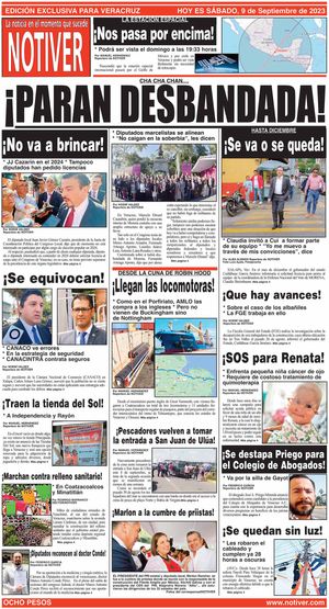 LA PORTADA - SÁBADO, 9 DE SEPTIEMBRE 2023