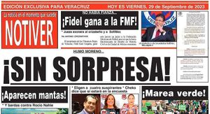 LA PORTADA - VIERNES, 29 DE SEPTIEMBRE 2023