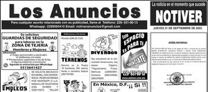 ...LOS ANUNCIOS, AVISOS Y DEMÁS! - JUEVES, 21 DE SEPTIEMBRE 2023