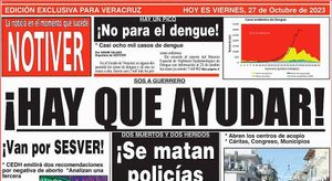 LA PORTADA - VIERNES, 27 DE OCTUBRE 2023