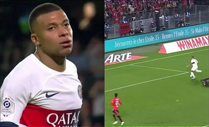 Kylian Mbappé desperdicia oportunidad clara de gol... ¡CON LA PORTERÍA VACÍA!