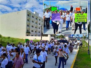 ¡MARCHAN EN JUAN PABLO II! PODER JUDICIAL SALE A LA CALLE...