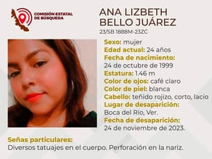 ¡DESAPARECE ANA LIZBETH EN BOCA DEL RÍO!