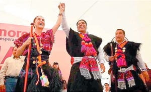 ¡SHEINBAUM RECIBE BASTÓN DE MANDO EN CHIAPAS!