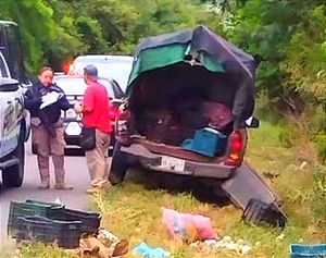 ¡CHOQUE DE CAMIONETAS DEJA SEIS LESIONADOS! -En la carretera estatal de Piedras Negras