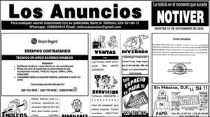 ...LOS ANUNCIOS, AVISOS Y DEMÁS! - MARTES, 14 DE NOVIEMBRE 2023