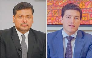 ¡NUEVO LEÓN, EL ESTADO CON DOS GOBERNADORES! -El interino Luis Enrique Orozco, nombrado por el Congreso, y Samuel García, quien asegura que el domingo reasumirá el puesto tras renunciar a su candidatura presidencial.