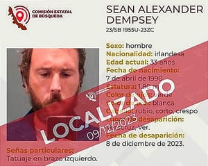 ¡DESAPARECE PROFESOR IRLANDÉS! -LO ENCUENTRAN SANO Y SALVO