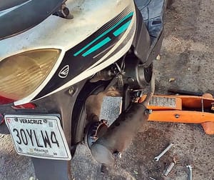 ¡LE ROBAN LA MOTO AFUERA DEL RECINTO PORTUARIO!