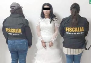 ¡DETIENEN A NOVIA DE EXTORSIONADOR DE LA FM EN PLENA BODA!