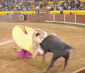 ¡EL TORERO JOSÉ ALBERTO ORTEGA SUFRE CORNADA EN LA CARA!