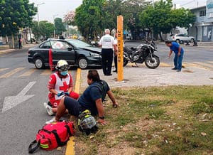 ¡MOTORIZADO LESIONADO EN “TORTAZO”!