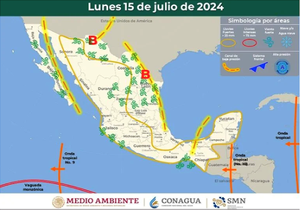 ¡ONDA TROPICAL 10 AZOTARÁ CON LLUVIAS INTENSAS DE LUNES A JUEVES!