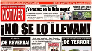 LA PORTADA - MARTES 27 DE AGOSTO 2024