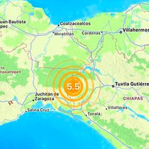 ¡HASTA TEMBLÓ! - *CINTALAPA, CHIAPAS DE 5.5 *SISMO SE SIENTE EN VERACRUZ