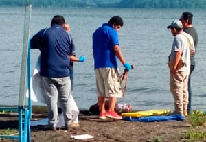 ¡MUERE AHOGADO EN EL LAGO DE CATEMACO! - AL PARECER CAYÓ ACCIDENTALMENTE