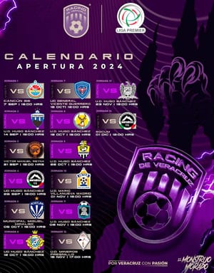 ¡RACING YA TIENE CALENDARIO PARA AP 2024, PREMIER “A”!