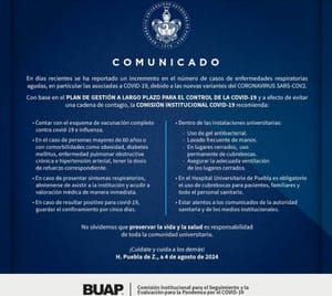 ¡BUAP RETOMA USO DE CUBREBOCAS ANTE INCREMENTO DE COVID-19!