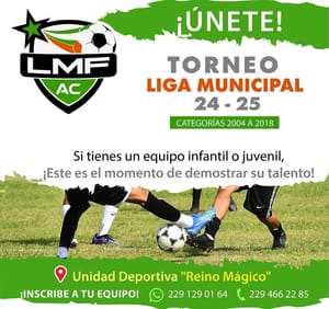 ¡LANZA CONVOCATORIA LA LIGA MUNICIPAL DE FÚTBOL!