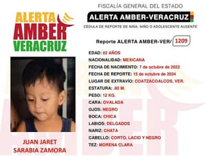 ¡EMITEN FICHA DE BÚSQUEDA DE NIÑO SECUESTRADO EN COATZACOLACOS!