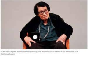 ¡MUERE MARÍA LAGUNES, ESCULTORA VERACRUZANA PIONERA EN LAS ARTES VISUALES!