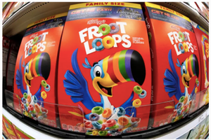 ¡MANIFESTANTES EXIGEN A KELLOGG'S QUE RETIRE COLORANTES ARTIFICIALES DE FROOT LOOPS Y OTROS CEREALES!