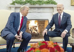 ¡BIDEN Y TRUMP SE ENCUENTRAN Y PROMETEN "TRANSICIÓN SUAVE"!