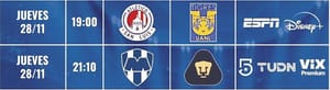 ¡SAN LUIS RECIBE A TIGRES Y RAYADOS A PUMAS EN LA LIGUILLA!