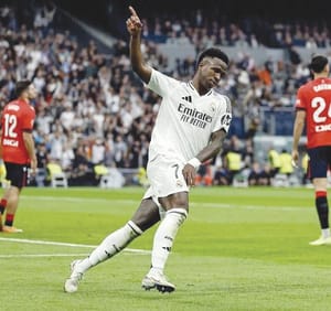 ¡REAL MADRID GOLEA AL OSASUNA CON HAT-TRICK DE VINICIUS JR!