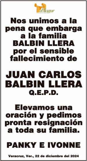 NOS UNIMOS A LA PENA QUE EMBARGA A LA FAMILIA BALBIN LLERA...