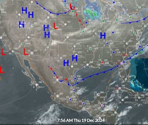 ¡HELADAS, LLUVIAS FUERTES Y BANCOS DE NIEBLA POR EL FRENTE FRÍO 15!