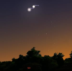 ¡LUNA Y VENUS EN DOBLE FENÓMENO ASTRONÓMICO!