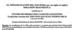 ¡TOCA EL FENÓMENO DE LA NIÑA! - *Lluvias por arriba del promedio