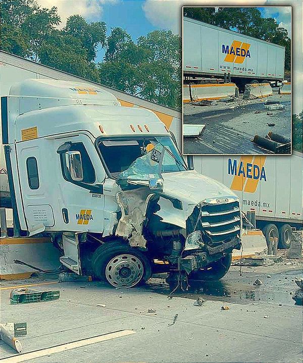 ¡ATRAVESADO! -UN TRÁILER EN LA VERACRUZ-CÓRDOBA TERMINA BLOQUEANDO UN CARRIL DE LADO Y LADO...