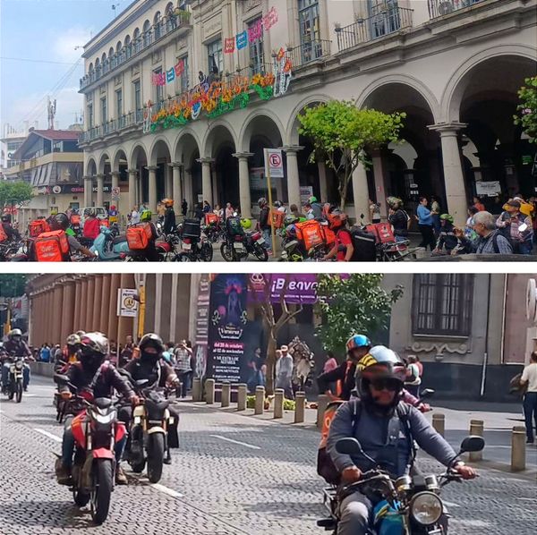 LLEGAN LOS MOTO REPARTIDORES A PALACIO CON CUI... ESTÁN INDIGNADOS! -"Nos hostigan..."