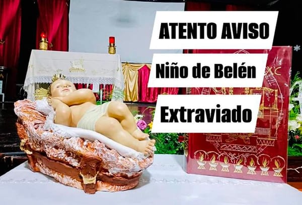 ¡QUIEREN RESCATAR EL NIÑO DE BELÉN! - *Fue robado de la parroquia de Santa Ana y atrapado el ladrón, pero ya había vendido la figura sacra