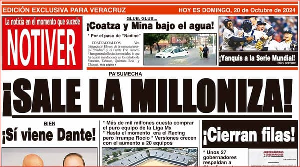 LA PORTADA - DOMINGO 20 DE OCTUBRE 2024