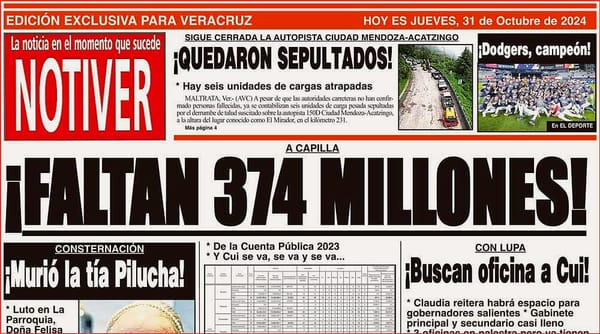 LA PORTADA - JUEVES 31 DE OCTUBRE 2024