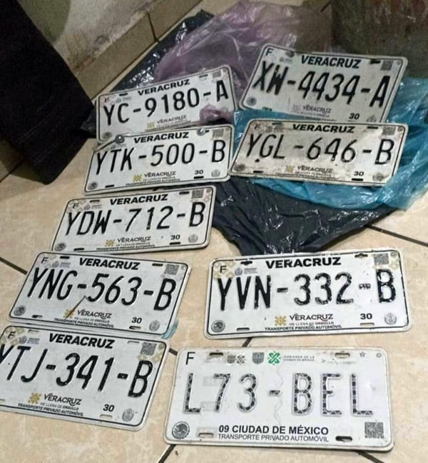 ¡HAY CIENTOS DE PLACAS EXTRAVIADAS EN EL AGUA!