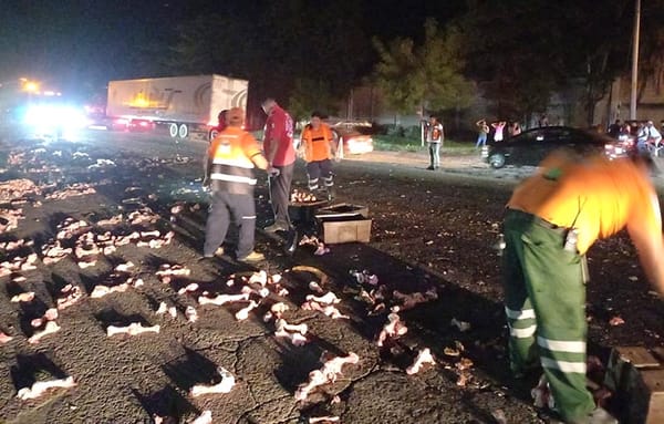 ¡TRÁILER FUERA DE CONTROL! - *DOS LESIONADOS EN VOLCADURA EN TIERRA BLANCA