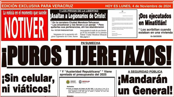 LA PORTADA - LUNES 4 DE NOVIEMBRE 2024