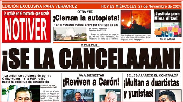 LA PORTADA - MIÉRCOLES 27 DE NOVIEMBRE 2024