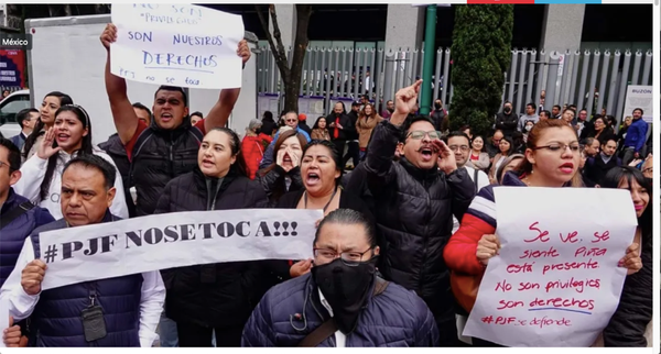 ¡REGRESAN A TRABAJAR BAJO PROTESTA!