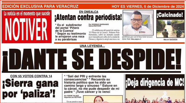 LA PORTADA - VIERNES 6 DE DICIEMBRE 2024