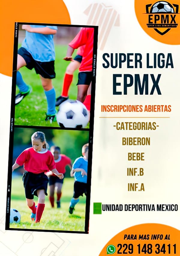 ¡NACE LA SÚPER LIGA EPMX INFANTIL DE FUTBOL!